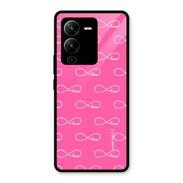 Infinity Love Glass Back Case for Vivo V25 Pro