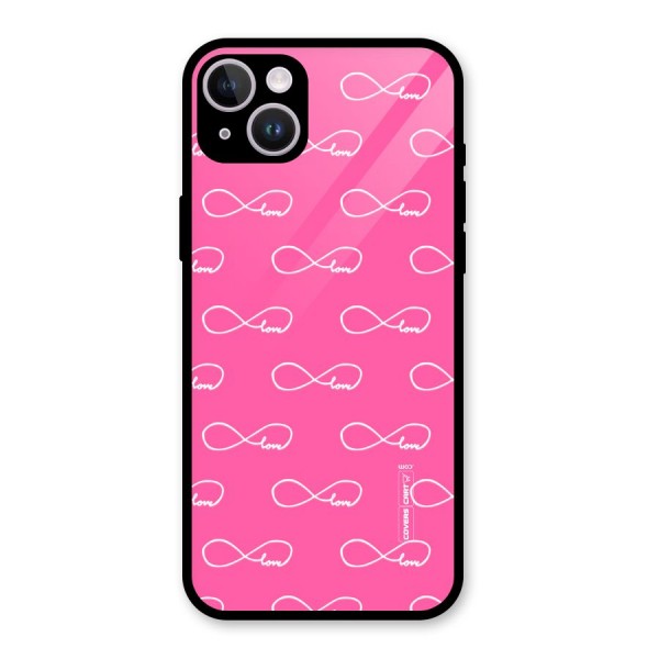 Infinity Love Glass Back Case for iPhone 14 Plus