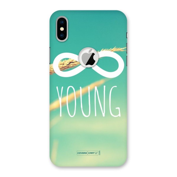 Infinity Young Back Case for iPhone XS Logo Cut