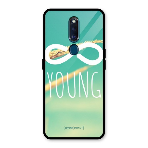 Infinity Young Glass Back Case for Oppo F11 Pro