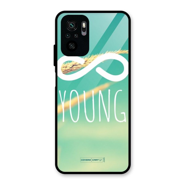 Infinity Young Glass Back Case for Redmi Note 10