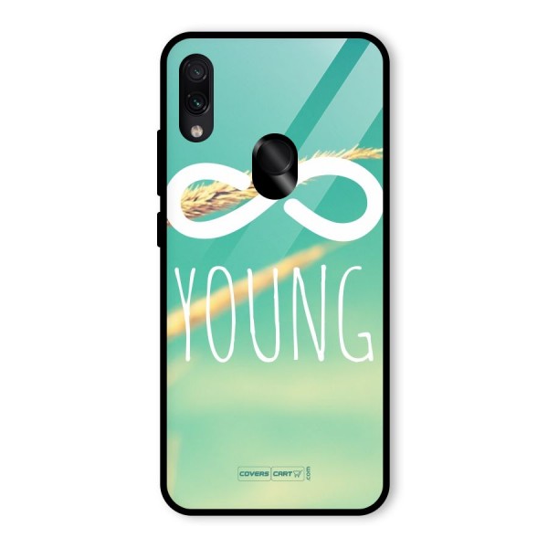 Infinity Young Glass Back Case for Redmi Note 7