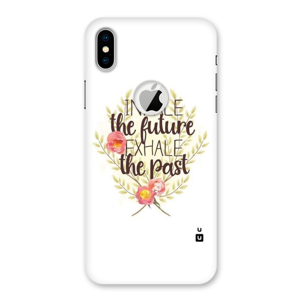 Inhale Future Back Case for iPhone XS Logo Cut