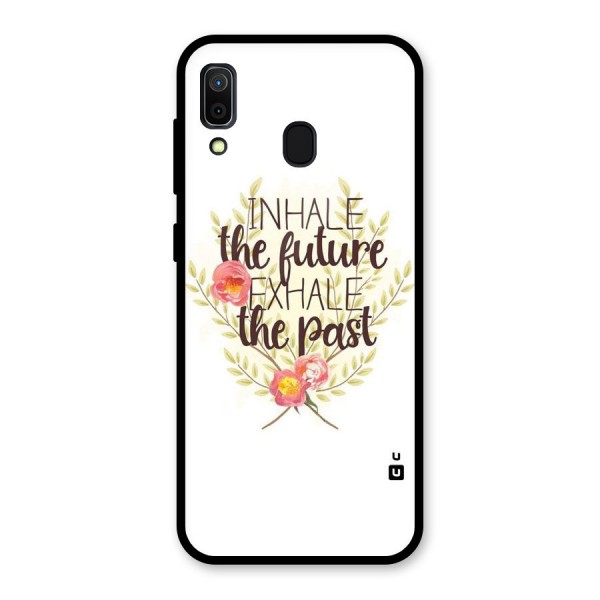 Inhale Future Glass Back Case for Galaxy A30