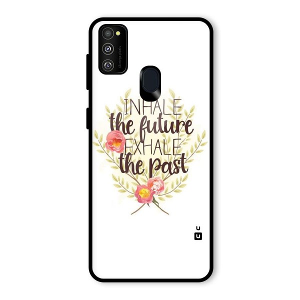 Inhale Future Glass Back Case for Galaxy M21