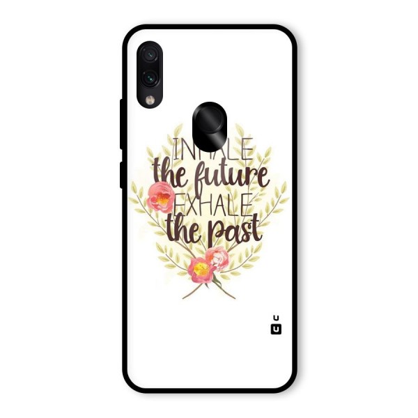 Inhale Future Glass Back Case for Redmi Note 7