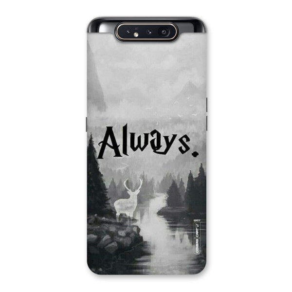 Invisible Deer Back Case for Galaxy A80