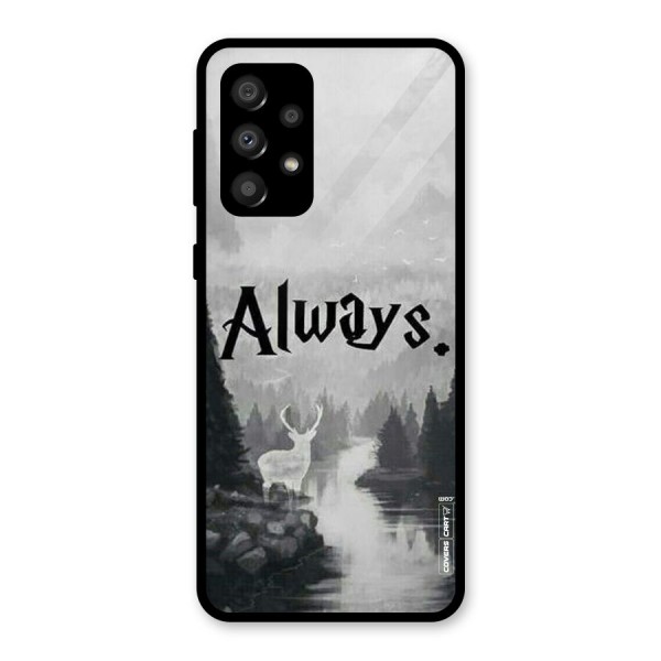 Invisible Deer Glass Back Case for Galaxy A32