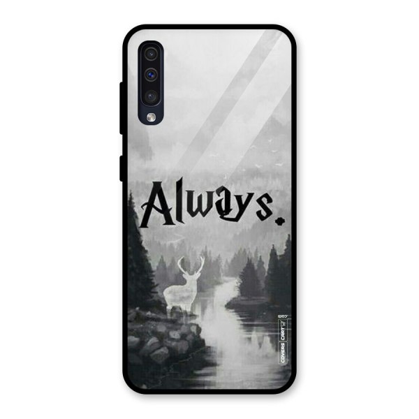 Invisible Deer Glass Back Case for Galaxy A50s