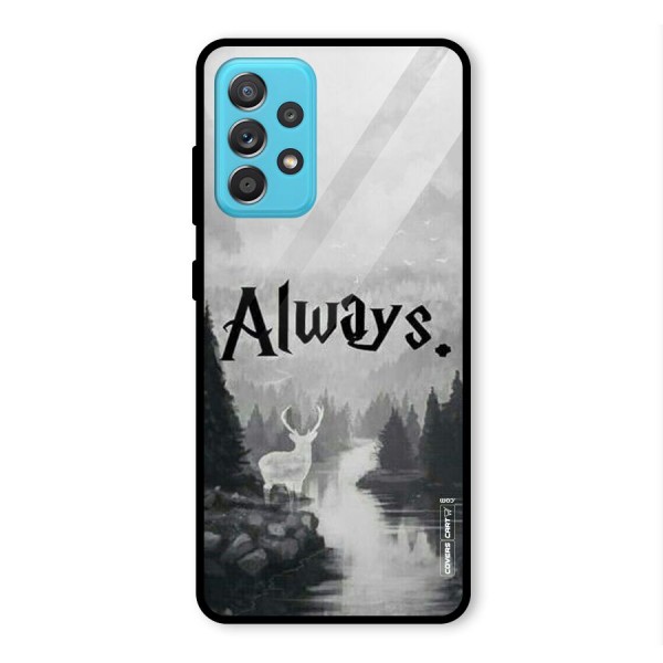 Invisible Deer Glass Back Case for Galaxy A52s 5G