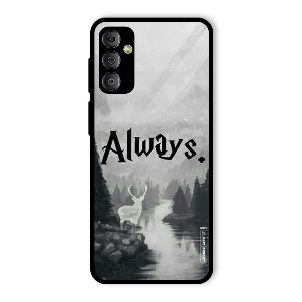 Invisible Deer Glass Back Case for Galaxy F23