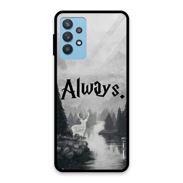 Invisible Deer Glass Back Case for Galaxy M32 5G