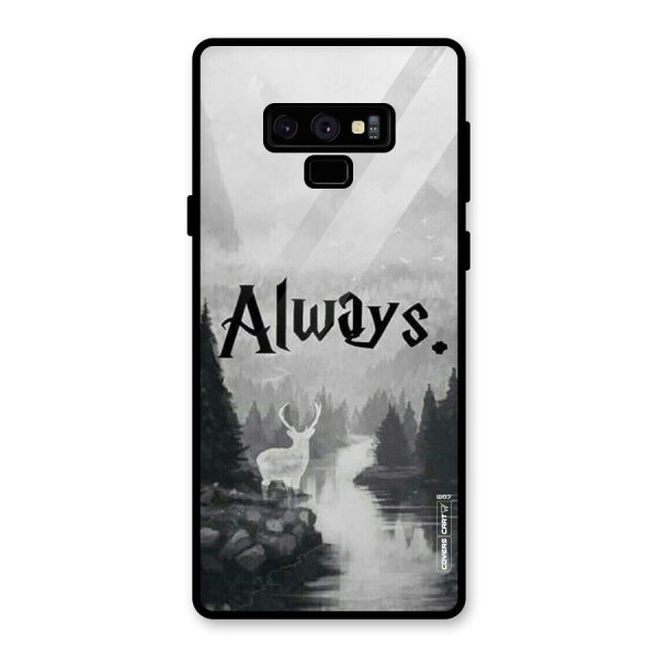 Invisible Deer Glass Back Case for Galaxy Note 9