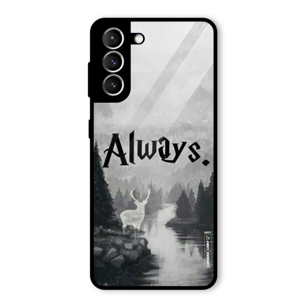 Invisible Deer Glass Back Case for Galaxy S21 5G