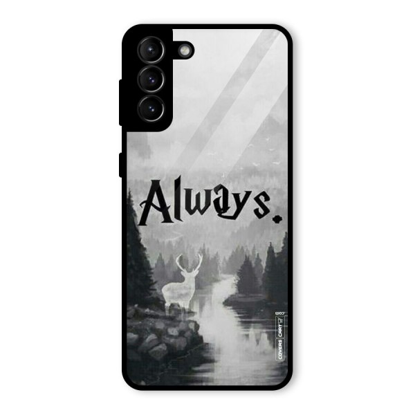 Invisible Deer Glass Back Case for Galaxy S21 Plus