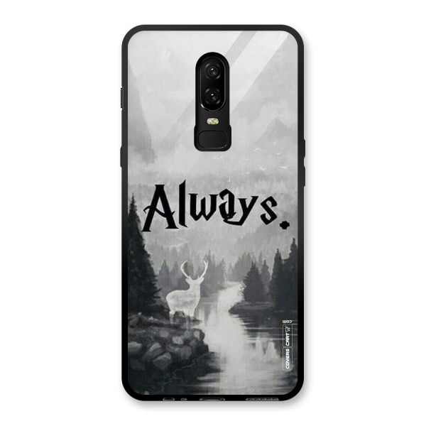 Invisible Deer Glass Back Case for OnePlus 6