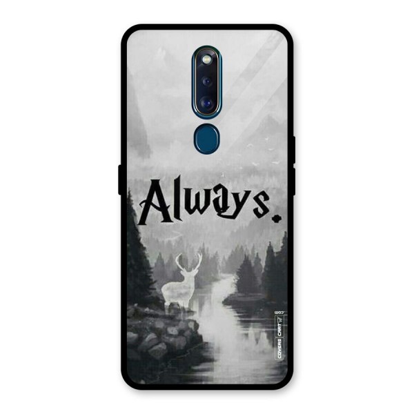 Invisible Deer Glass Back Case for Oppo F11 Pro