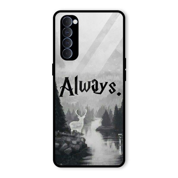 Invisible Deer Glass Back Case for Oppo Reno4 Pro