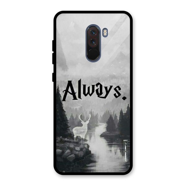 Invisible Deer Glass Back Case for Poco F1