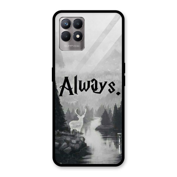 Invisible Deer Glass Back Case for Realme 8i