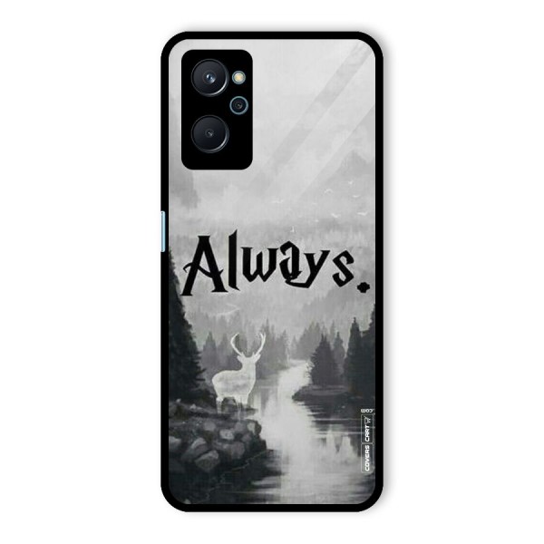 Invisible Deer Glass Back Case for Realme 9i