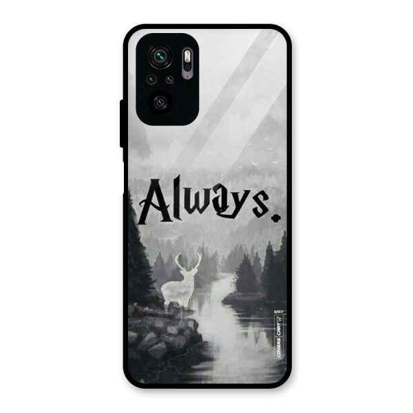 Invisible Deer Glass Back Case for Redmi Note 10