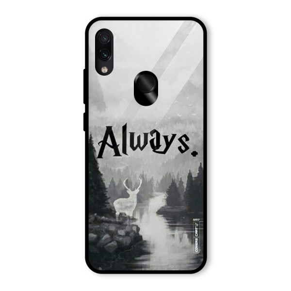 Invisible Deer Glass Back Case for Redmi Note 7