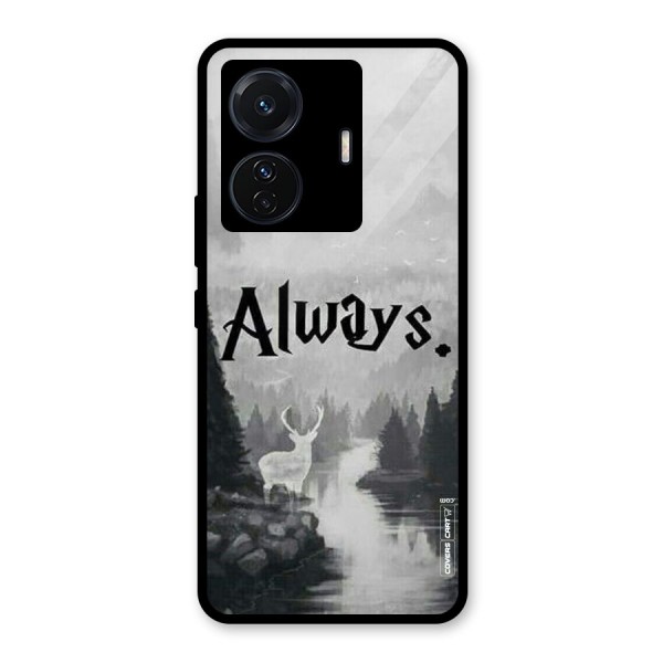 Invisible Deer Glass Back Case for Vivo T1 Pro