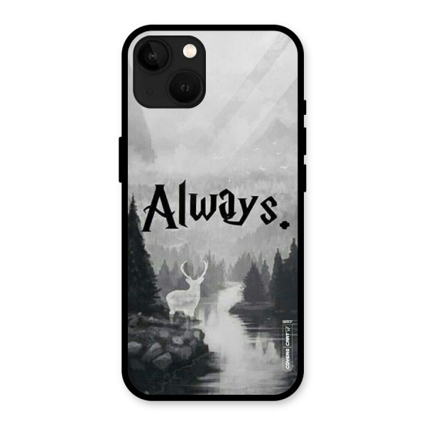 Invisible Deer Glass Back Case for iPhone 13