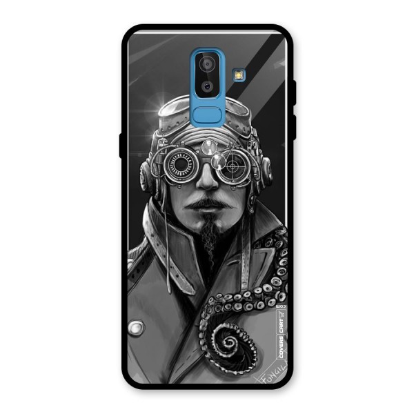 Ismaele Artwork Glass Back Case for Galaxy J8