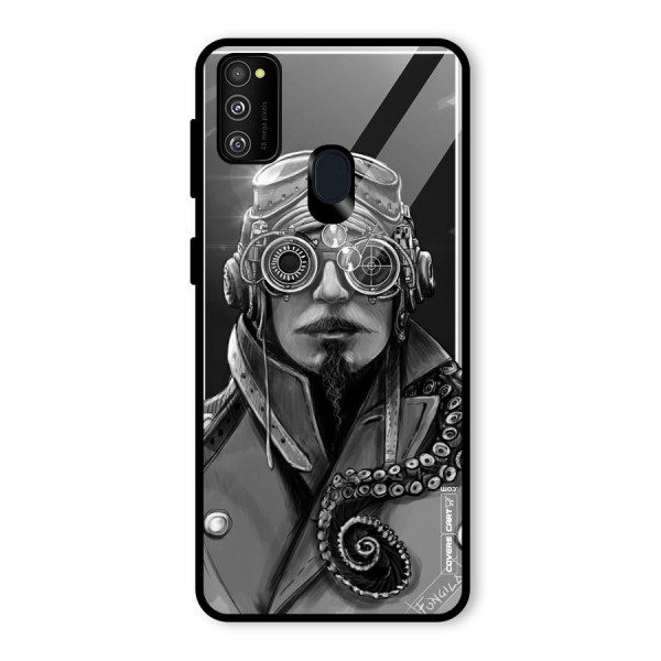 Ismaele Artwork Glass Back Case for Galaxy M21