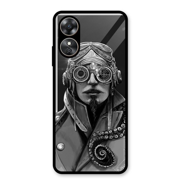 Ismaele Artwork Glass Back Case for Oppo A17