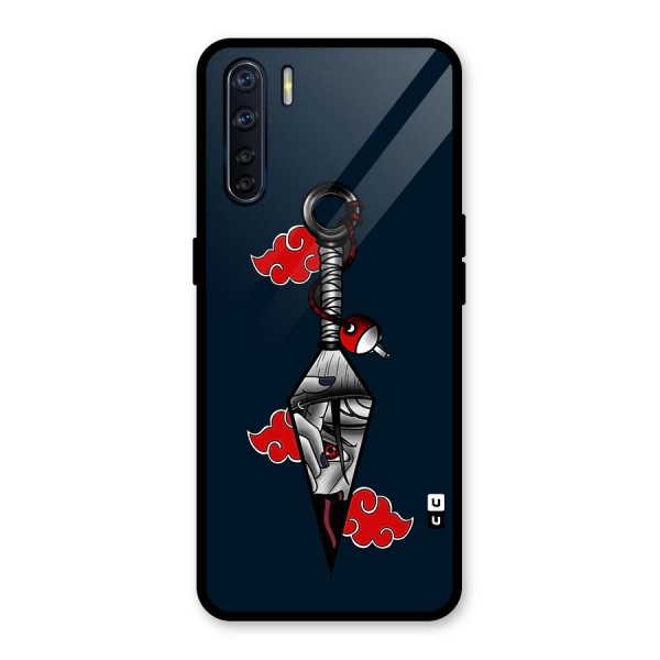 Itachi Kunai Naruto Glass Back Case for Oppo F15