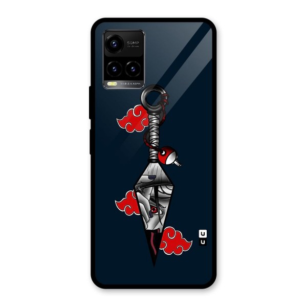 Itachi Kunai Naruto Glass Back Case for Vivo Y21A