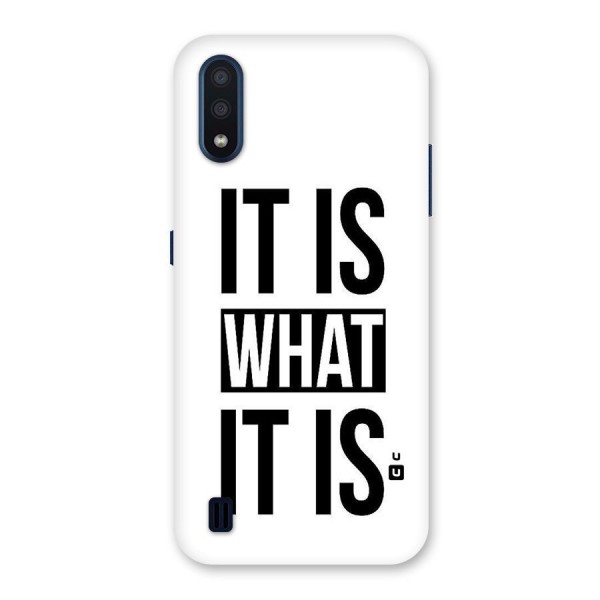 Itis What Itis Back Case for Galaxy M01