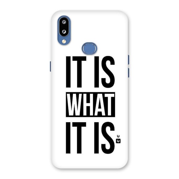 Itis What Itis Back Case for Galaxy M01s