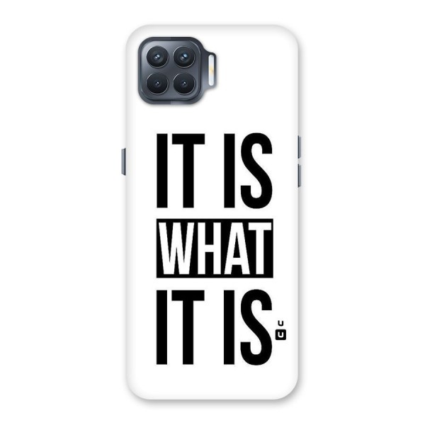 Itis What Itis Back Case for Oppo F17 Pro