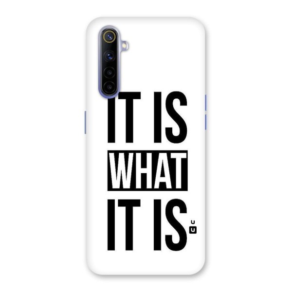 Itis What Itis Back Case for Realme 6