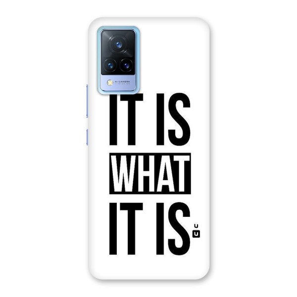 Itis What Itis Back Case for Vivo V21 5G