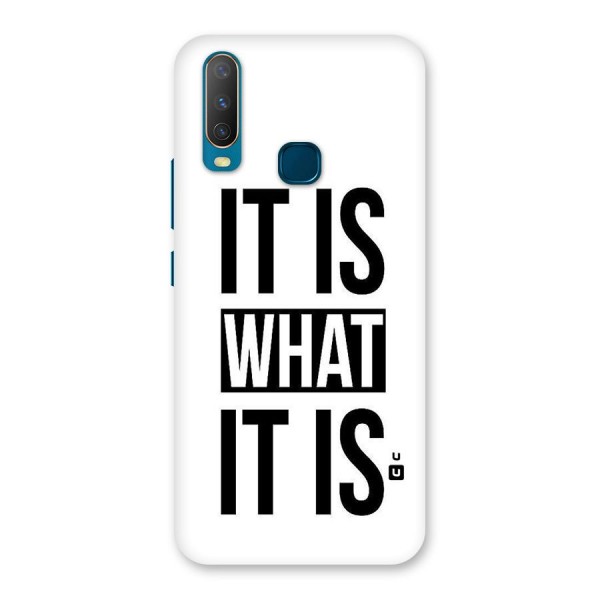 Itis What Itis Back Case for Vivo Y12