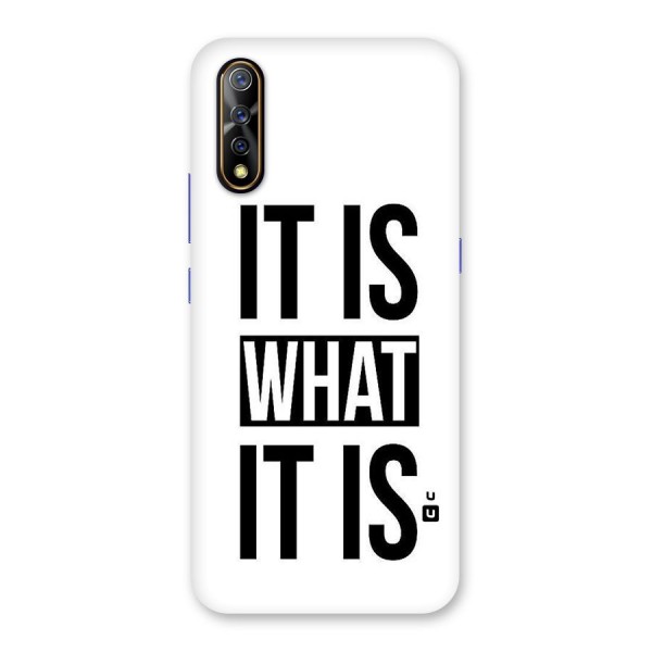 Itis What Itis Back Case for Vivo Z1x