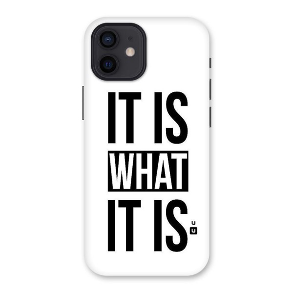 Itis What Itis Back Case for iPhone 12