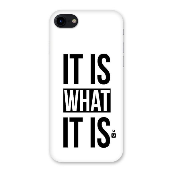 Itis What Itis Back Case for iPhone SE 2020