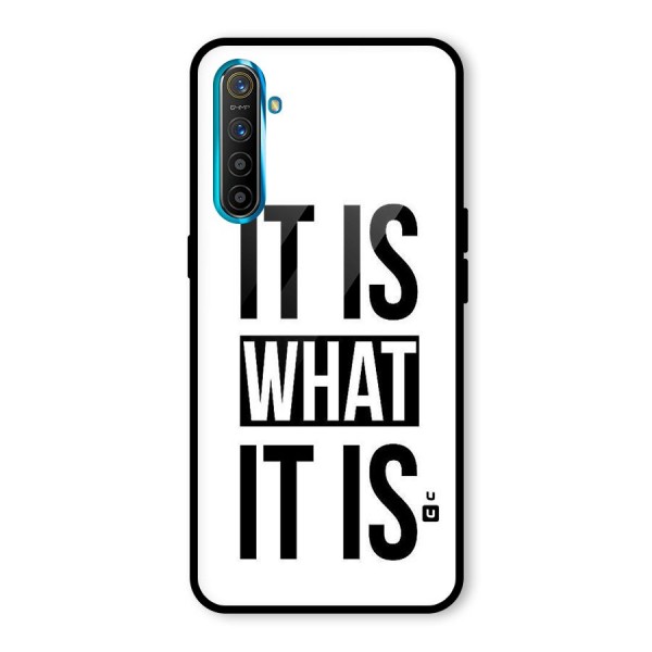 Itis What Itis Glass Back Case for Realme XT