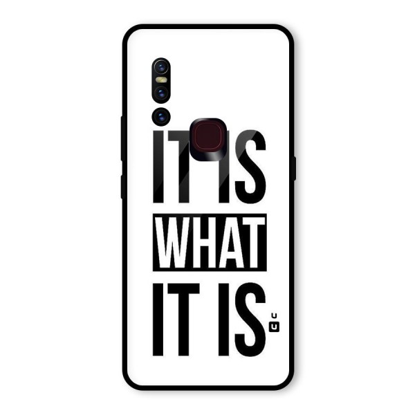 Itis What Itis Glass Back Case for Vivo V15