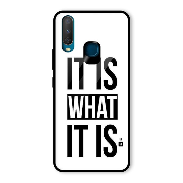 Itis What Itis Glass Back Case for Vivo Y12