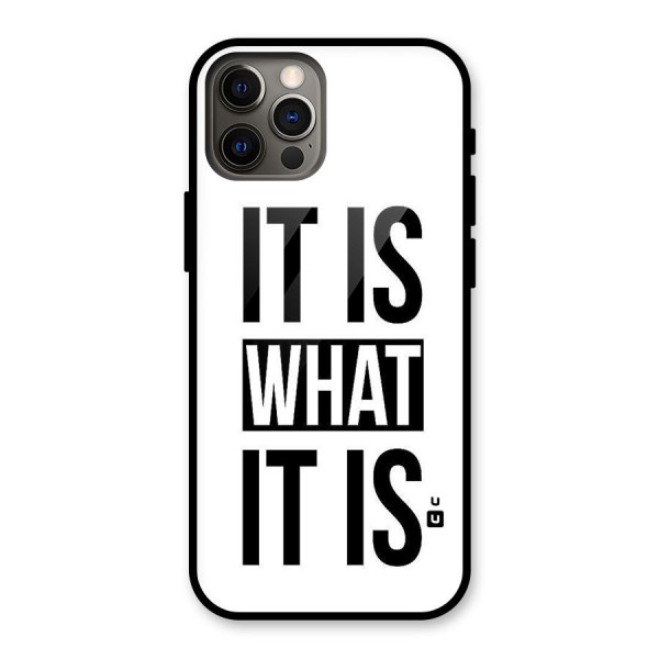 Itis What Itis Glass Back Case for iPhone 12 Pro