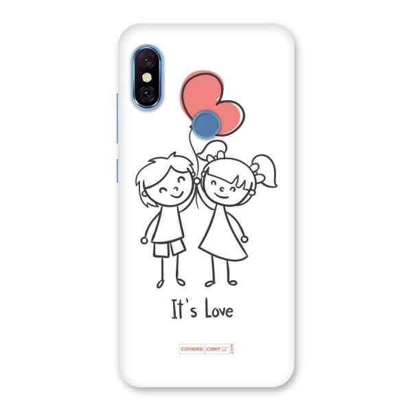 Its Love Back Case for Redmi Note 6 Pro