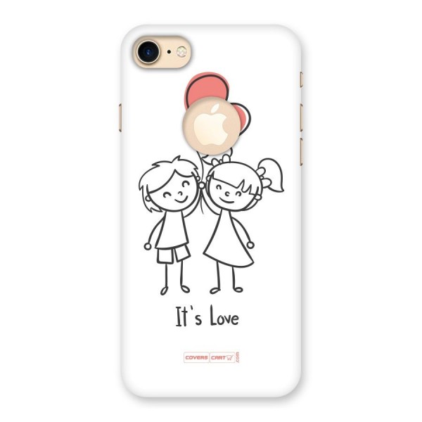 Its Love Back Case for iPhone 8 Logo Cut