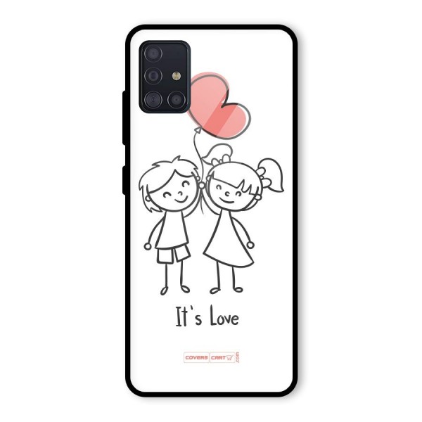 Its Love Glass Back Case for Galaxy A51